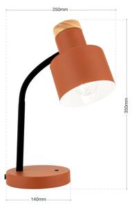 Orion - Lampada da tavolo GILI 1xE27/40W/230V color mattone