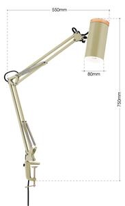 Orion - Lampada da tavolo con clip GILI 1xE27/40W/230V verde