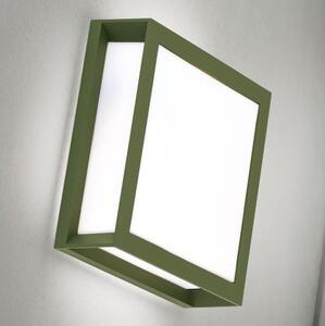 Orion - Lampada da esterno HENRY 2xE27/15W/230V 26x26 cm IP44 verde