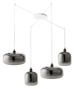 Lampadario perenz illumina anima s4 6952sp 6951sp 6255b e27 led vetri soffiati fumè specchiato - Perenz