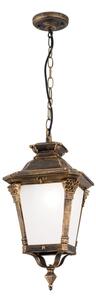 Orion - Lampada a sospensione per esterni AIKO 1xE27/60W/230V IP23 bronzo/patina
