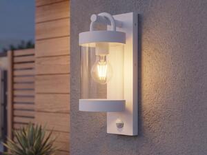 Lampada da esterno a LED con sensore di movimento, lanterna da esterno resistente alle intemperie, bianca