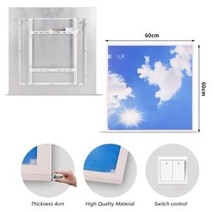 Brilagi - Plafoniera LED SLIMFRAME SKY LED/58W/230V 60x60 cm argento/blu