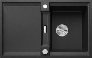 BLANCO ADIRA 45 S Lavello da incasso SILGRANIT antracite da 45 cm con comando remoto dello scarico, con accessori