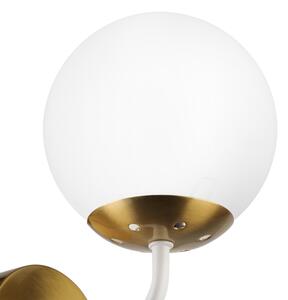 Brilagi - Lampada da parete MALIVA 1xE14/15W/230V dorata/bianca
