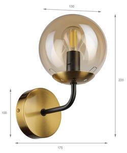 Brilagi - Lampada da parete MALIVA 1xE14/15W/230V oro
