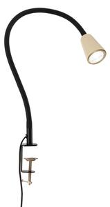Orion - Lampada da tavolo flessibile con clip DOTTY 1xGU10/10W/230V beige/nero