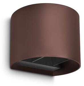Brilagi - Lampada da parete LED per esterni RONDO LED/6W/230V marrone IP54