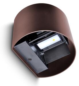 Brilagi - Lampada da parete LED per esterni RONDO LED/6W/230V marrone IP54