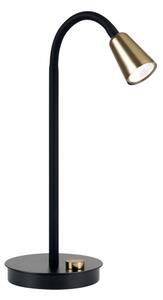 Orion - Lampada da tavolo flessibile dimmerabile DOTTY 1xGU10/10W/230V nero/ottone