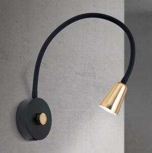 Orion - Lampada da parete flessibile dimmerabile DOTTY 1xGU10/10W/230V nera/ottone