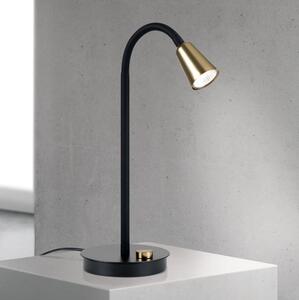 Orion - Lampada da tavolo flessibile dimmerabile DOTTY 1xGU10/10W/230V nero/ottone