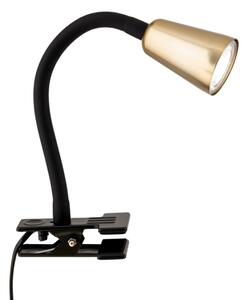 Orion - Lampada da tavolo flessibile con morsetto DOTTY 1xGU10/10W/230V ottone/nero