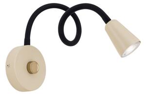 Orion - Lampada da parete flessibile DOTTY dimmerabile 1xGU10/10W/230V beige/nero