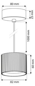 Brilagi - LED Lampadario a cavo STRIPY 1xGX53/15W/230V nero
