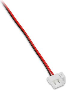 Cavo di collegamento per striscia LED FLASH da 10 mm (5630) 14,3 x 15,3 x 5 mm a 2 pin con cavo di collegamento da 2 m per trasformatori con terminali a vite Connettori SOTECH