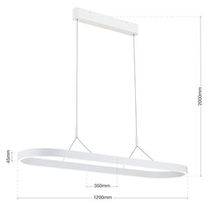 Orion - Lampadario LED a sospensione CARRARA LED/80W/230V 2700/3000/4000K bianco