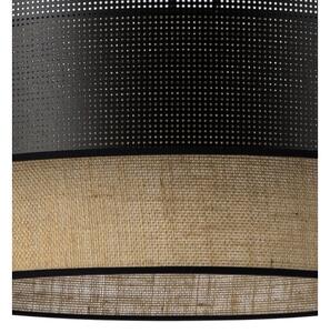 Plafoniera BORHO 1xE27/60W/230V, diam. 50 cm, nero/iuta