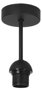 Plafoniera BORHO a montaggio superficiale 1xE27/60W/230V diam. 40 cm nero/iuta