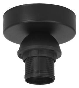 Plafoniera BORHO 1xE27/60W/230V, diam. 50 cm, nero/iuta