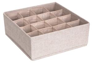 Organizzatore per cassetti beige con 16 scomparti Cassetto - Bigso Box of Sweden