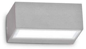 Lampada Da Parete Twin Ap1 Grigio Ideal-Lux