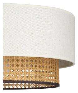 Plafoniera NATIA 1xE27/60W/230V diam. 45 cm bianco/marrone