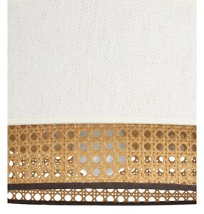 Plafoniera NATIA 1xE27/60W/230V diam. 45 cm bianco/marrone