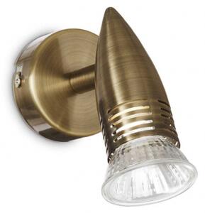 Lampada Da Parete Alfa Ap1 Brunito Ideal-Lux