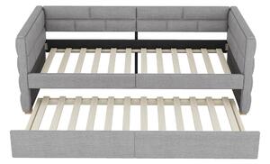Divano letto con letto estraibile 90x200 cm, senza materasso, Grigio