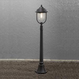 Luce di dissuasione a LED Luce di sentiero Lanterna in stile rustico, illuminazione da giardino nera
