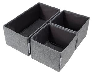 Set di 3 organizer per cassetti grigi - Bigso Box of Sweden