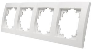 Cornice McPower "Flair", a 4 ingressi, bianca, opaca