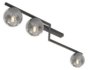 Plafoniera NATON 3xE14/10W/230V nero/fumé
