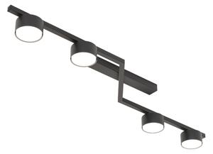 Plafoniera SKAN 4xGX53/12W/230V, nera