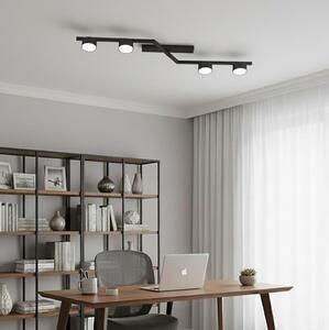Plafoniera SKAN 4xGX53/12W/230V, nera