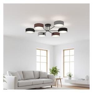 Lampadario a montaggio superficiale MAGA 6xE14/10W/230V nero/marrone/grigio