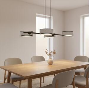 Lampadario a cavo DRUMZ 4xE14/10W/230V grigio