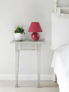 Lampada da tavolo Brilliant Primo Altezza 23 cm In Vetroceramica Con Paralume In Tessuto In Rosso