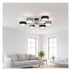 Lampadario a plafone MAGA 6xE14/10W/230V nero/grigio