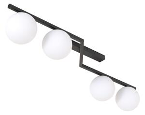 Plafoniera NATON 4xE14/10W/230V nero/bianco