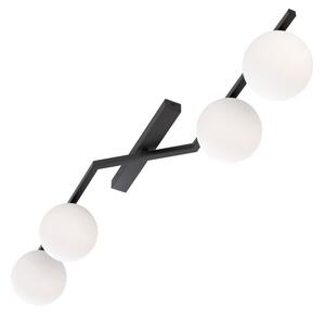 Plafoniera NATON 4xE14/10W/230V nero/bianco