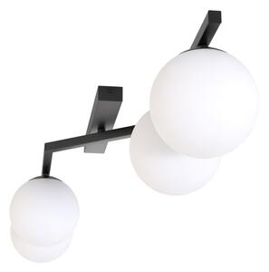 Plafoniera NATON 4xE14/10W/230V nero/bianco