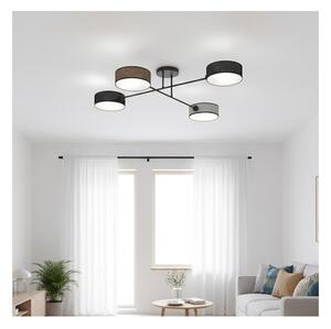 Lampadario a plafone MAGA 4xE14/10W/230V nero/marrone/grigio