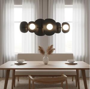 Lampadario a cavo ELEMENTI 6xG9/8W/230V nero