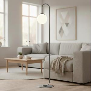 Lampada da terra FLOR 1xE14/10W/230V grigia