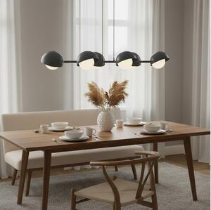 Lampadario sospeso con cavo BOOM 6xG9/8W/230V nero