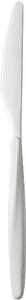 Coltello My Fusion Set 6 pezzi in acciaio inox 18/10 (AISI 304) manico in ABS bianco lavabili in lavastoviglie