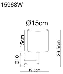 Globo 15968W - Applique da parete DELEON 1xE14/40W/230V