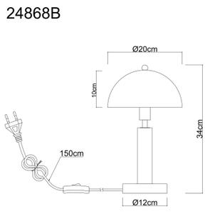 Globo 24868B - Lampada da tavolo JANIE 1xE14/40W/230V